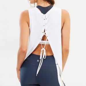 All Fenix Lace Up Tank, White - NEW w/ tags, Large
